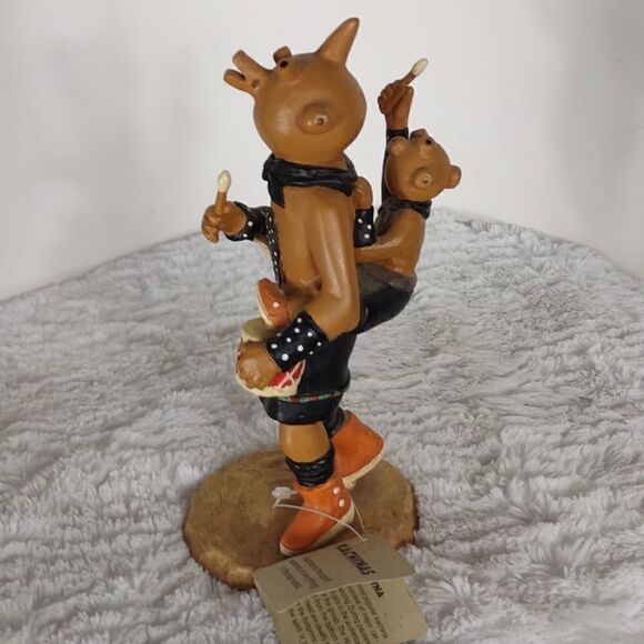 Limited Edition Mudhead Clown "Kachina" Medicine Man By Artist Leone Kuhne - Picture 2 of 10